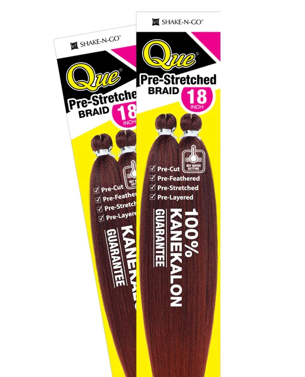 Shake-N-Go Que PRE-STRETCHED BRAID 18"