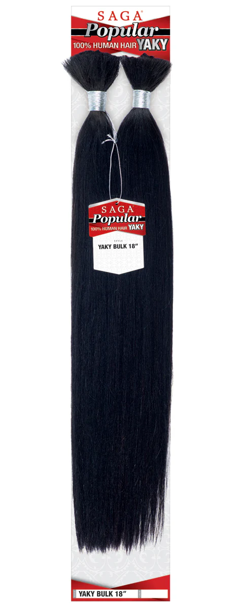 Shake N Go Saga 100% Human Hair Popular Braids - YAKY BULK 18"