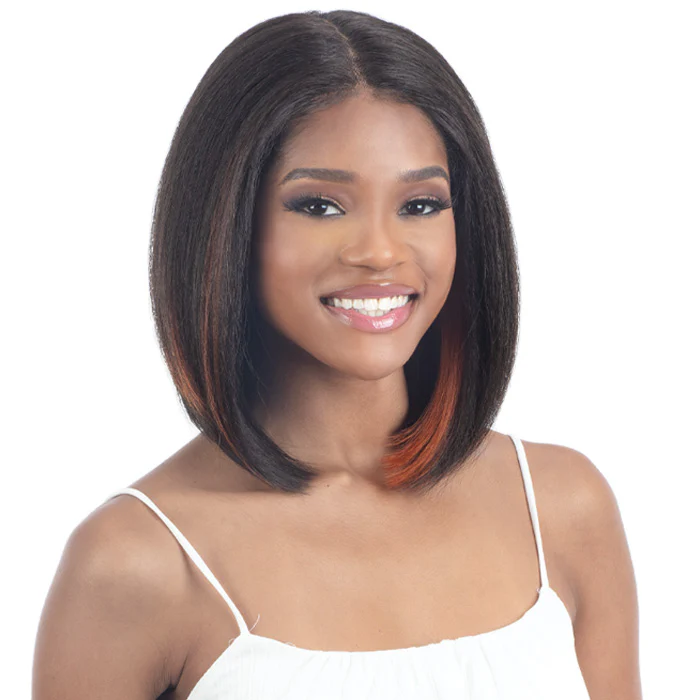Shake N Go Snatched Glueless HD 5" Deep Lace Parting Wig - SILK PRESSED BOB - Image 3