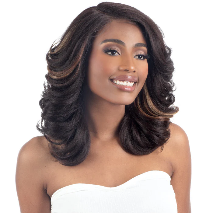 Shake N Go Snatched Glueless HD 5" Deep Parting Lace Wig - ROLLER SET - Image 5