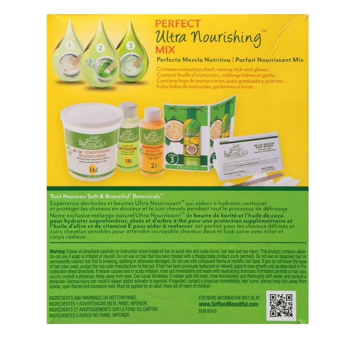 Soft & Beautiful Botanicals NO-LYE RELAXER KIT - Image 4