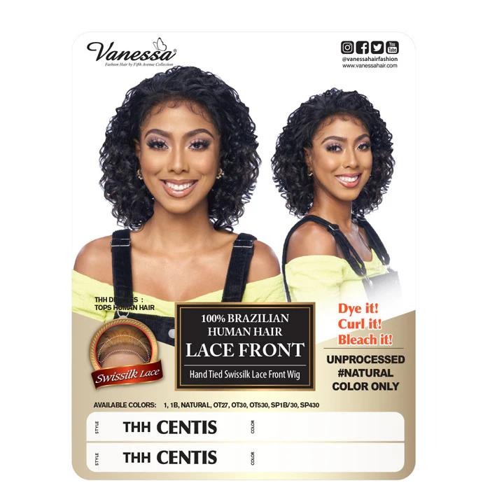 Vanessa 100% Brazilian Human Hair Lace Front Wig - THH CENTIS - Image 2