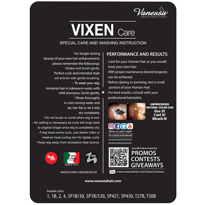 Vanessa Vixen 100% Human Hair Full Wig - HJH DALAN - Image 5