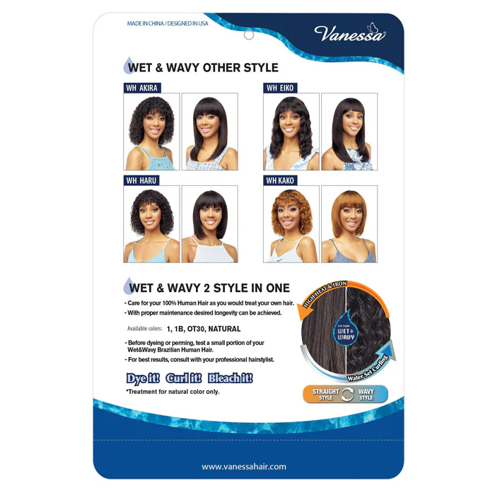 Vanessa 100% Human Hair Wet & Wavy Wig - WH EIKO - Image 2