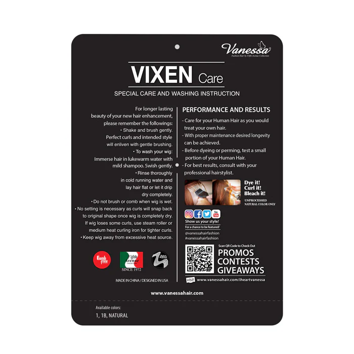 Vanessa 100% Human Hair Vixen Full Wig - HH FALCONY - Image 3