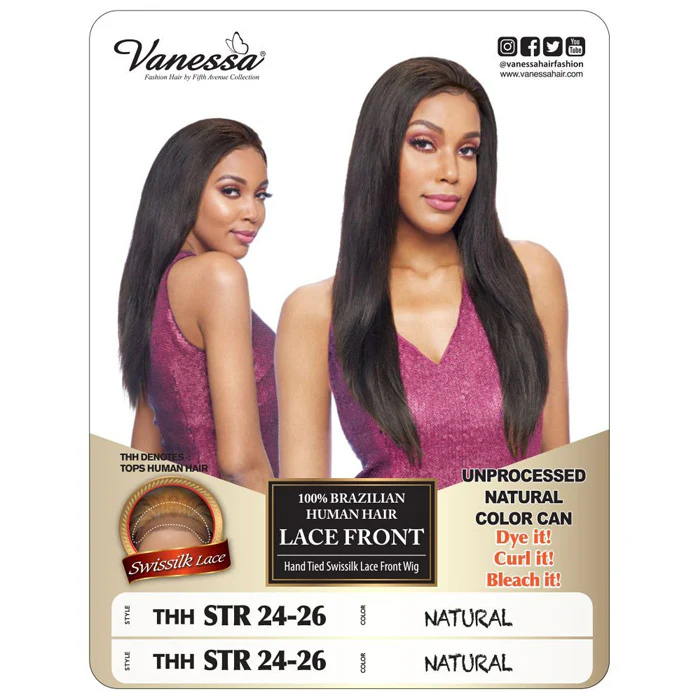 Vanessa 100% Unprocessed Human Hair Swissilk Lace Front Wig - THH STR 24-26 - Image 3