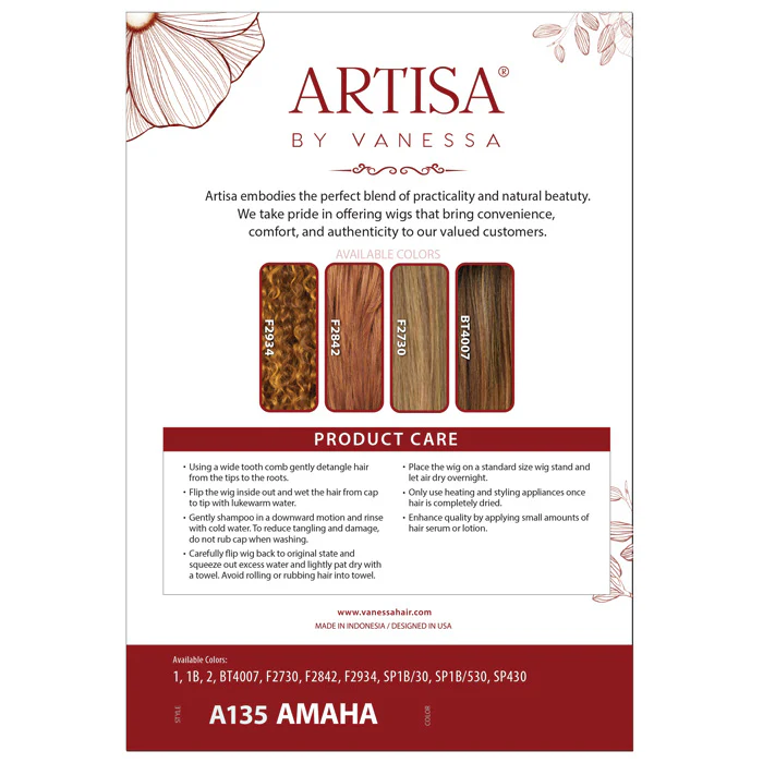 Vanessa Artisa Glueless 13x5 HD Lace Front Wig - A135 AMAHA - Image 4