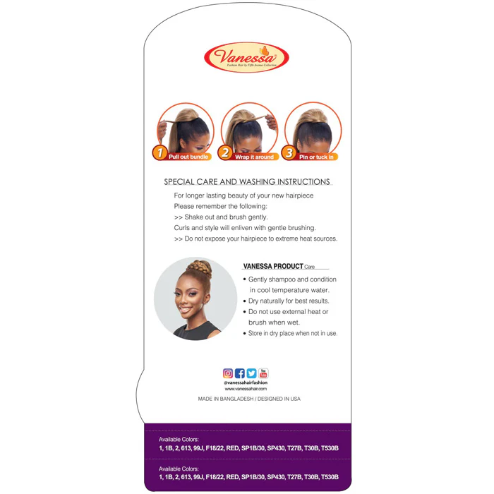 Vanessa Braiding Touch Clip In Wrap Ponytail - STB WHIP 40 - Image 5
