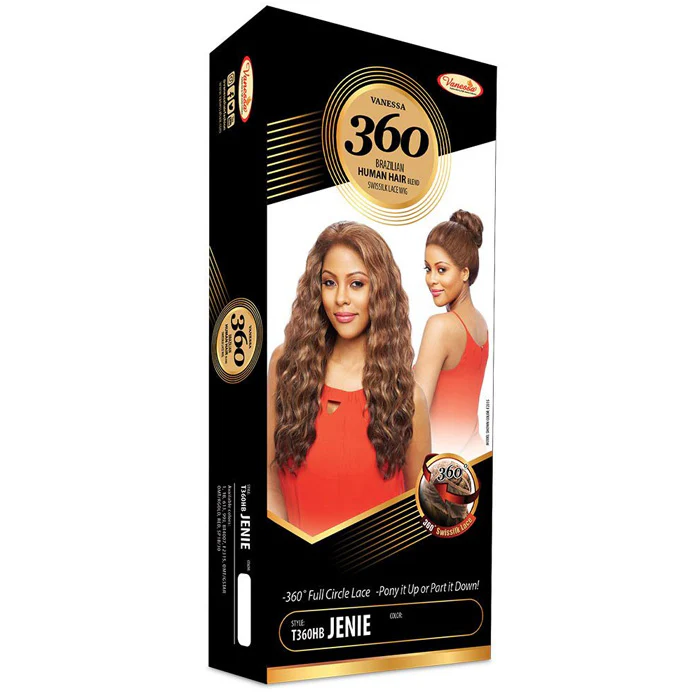 Vanessa Brazilian Human Hair Blend 360 Swissilk Lace Wig T360HB JENIE - Image 6