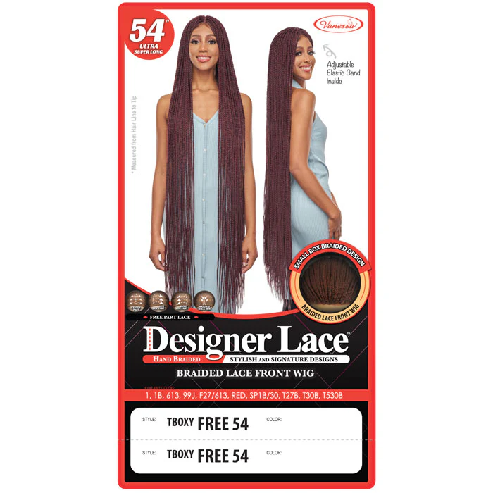 Vanessa Designer Lace Braided Lace Front Wig - TBOXY FREE 54 - Image 4