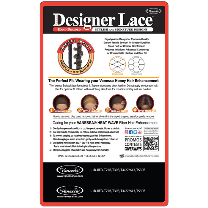Vanessa Designer Lace Hand-Braided Lace Front Wig - TB FLYLOC - Image 5