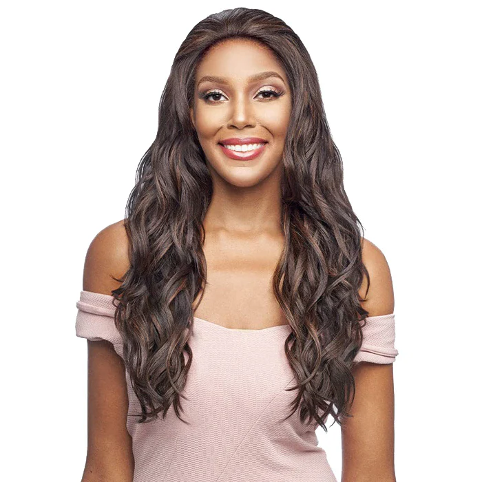 Vanessa Designer Lace Human Hair Blend Tops 4-Way Quad Lace Part Wig - TQHB MONICA