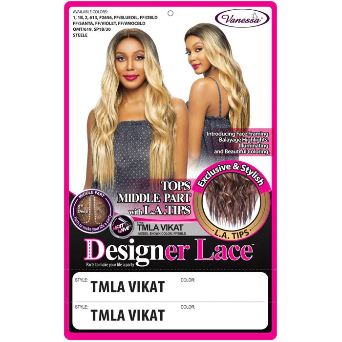 Vanessa Designer Lace Tops Middle 5" Deep Lace Part Wig - TMLA VIKAT - Image 4