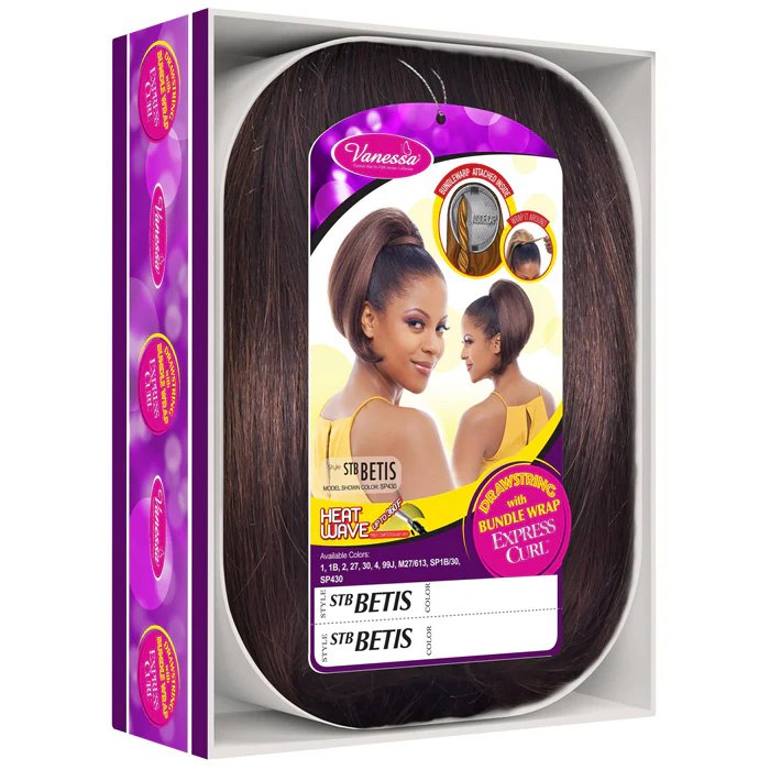 Vanessa Drawstring Ponytail With Bundle Wrap - ST BETIS - Image 4