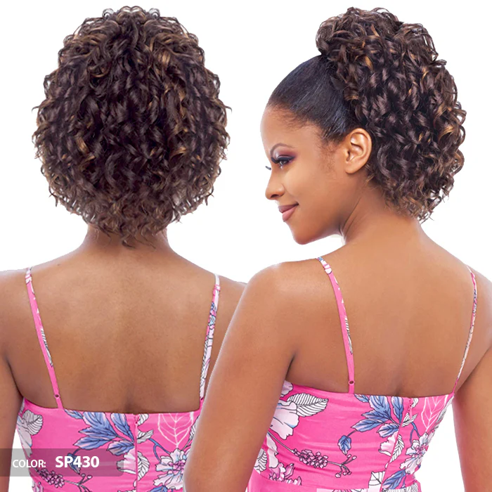 Vanessa Drawstring Ponytail With Bundle Wrap Express Curl - STB DELOW - Image 2