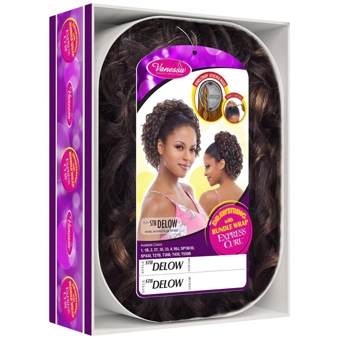 Vanessa Drawstring Ponytail With Bundle Wrap Express Curl - STB DELOW - Image 5