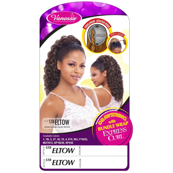 Vanessa Drawstring With Bundle Wrap Express Curl Ponytail - STB ELTOW - Image 4
