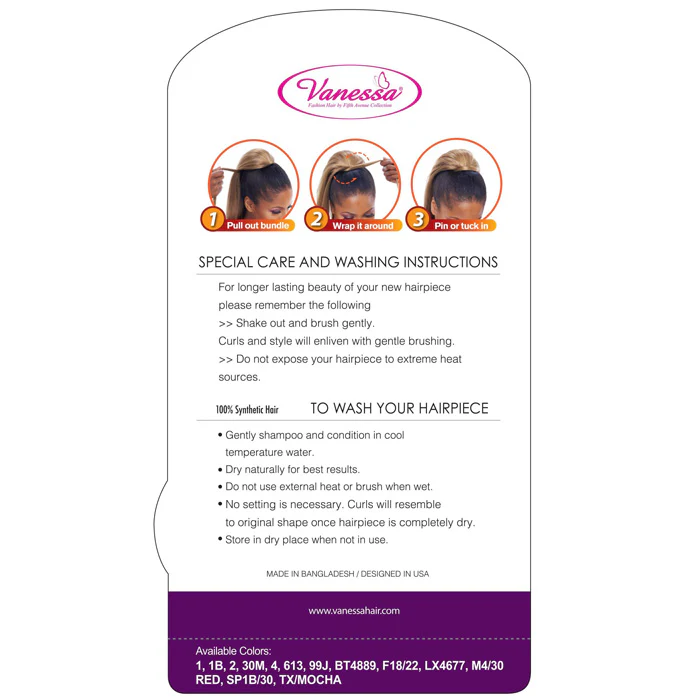Vanessa Drawstring With Bundle Wrap Express Curl Ponytail - STB HALOW - Image 5