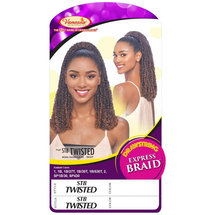 Vanessa Express Braid Drawstring Ponytail - STB TWISTED - Image 4