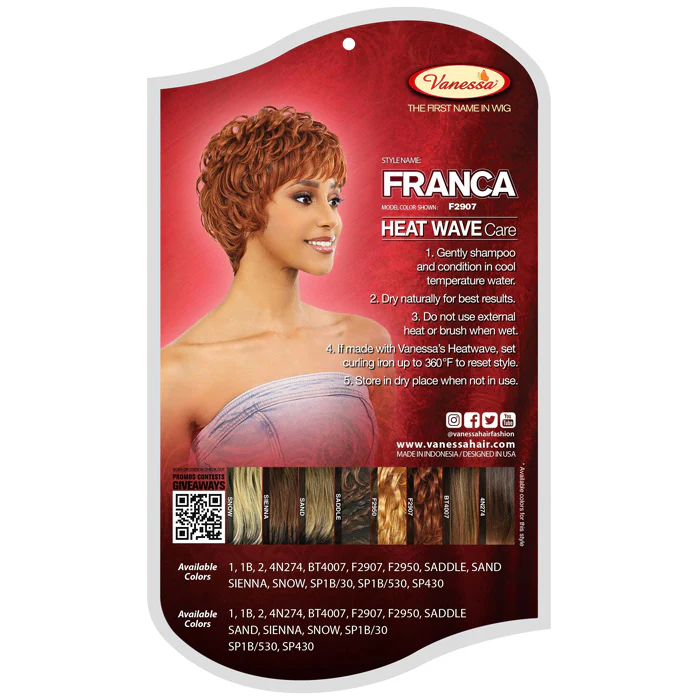 Vanessa Fashion Full Wig - FRANCA - Image 3