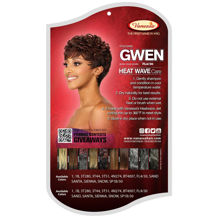 Vanessa Fashion Full Wig - GWEN - Image 4