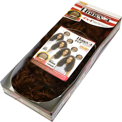 Vanessa Honey-4 Brazilian Human Hair Blend 4x4 Swissilk Lace Front Wig - T4HB GIVANY - Image 5