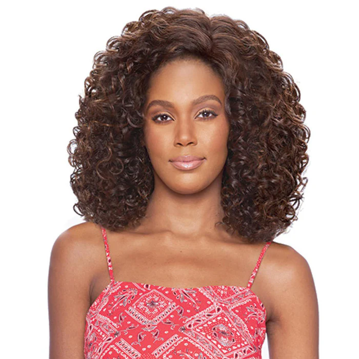 Vanessa Honey-4 Brazilian Human Hair Blend Swissilk 4x4 Lace Front Wig - T4HB DEKIS