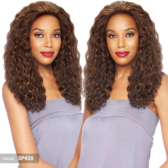 Vanessa Honey-5 Brazilian Human Hair Blend 5x5" Swissilk Lace Front Wig - T5HB MORGA - Image 2