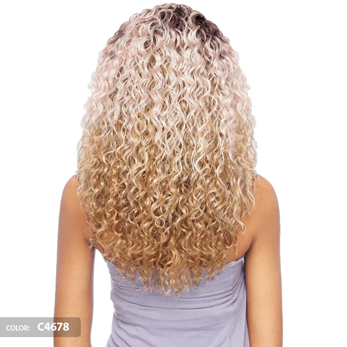 Vanessa Honey-5 Brazilian Human Hair Blend 5x5" Swissilk Lace Front Wig - T5HB MORGA - Image 4