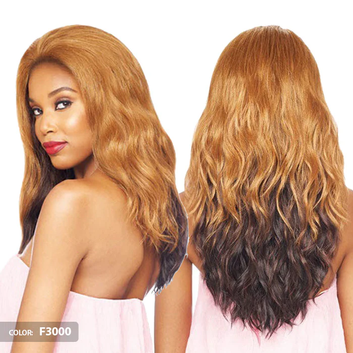 Vanessa Honey-5 Brazilian Human Hair Blend 5x5" Swissilk Lace Front Wig - T5XL JENSA - Image 2