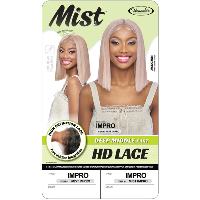 Vanessa Mist HD Lace Deep Middle Part Wig - IMPRO - Image 4