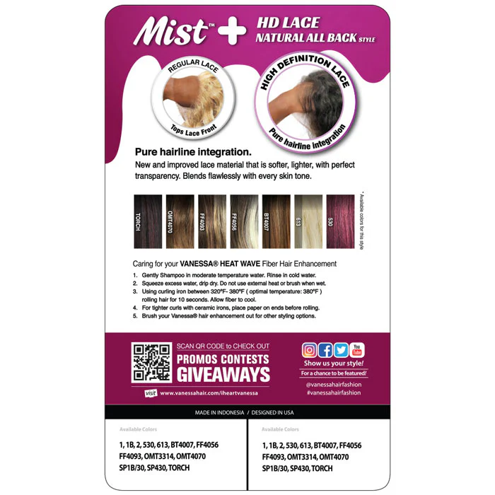 Vanessa Mist HD Natural All Back Lace Part Wig - MYNA - Image 5