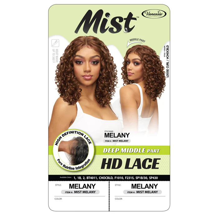 Vanessa Mist Synthetic Hair HD Lace Front Wig - MELANY - Image 4