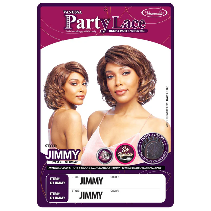 Vanessa Party Lace Deep J-Part Fashion Wig - JIMMY - Image 4