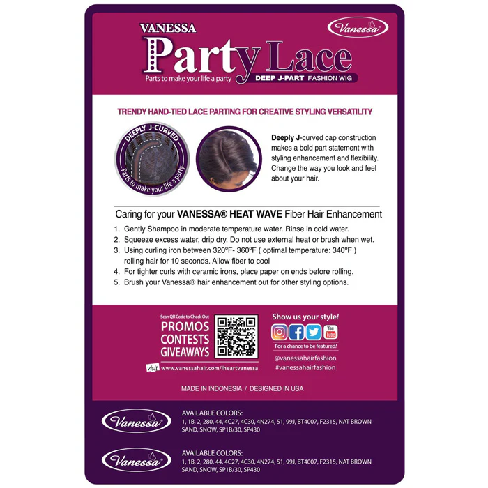 Vanessa Party Lace Deep J-Part Wig- DJ BAROL - Image 4