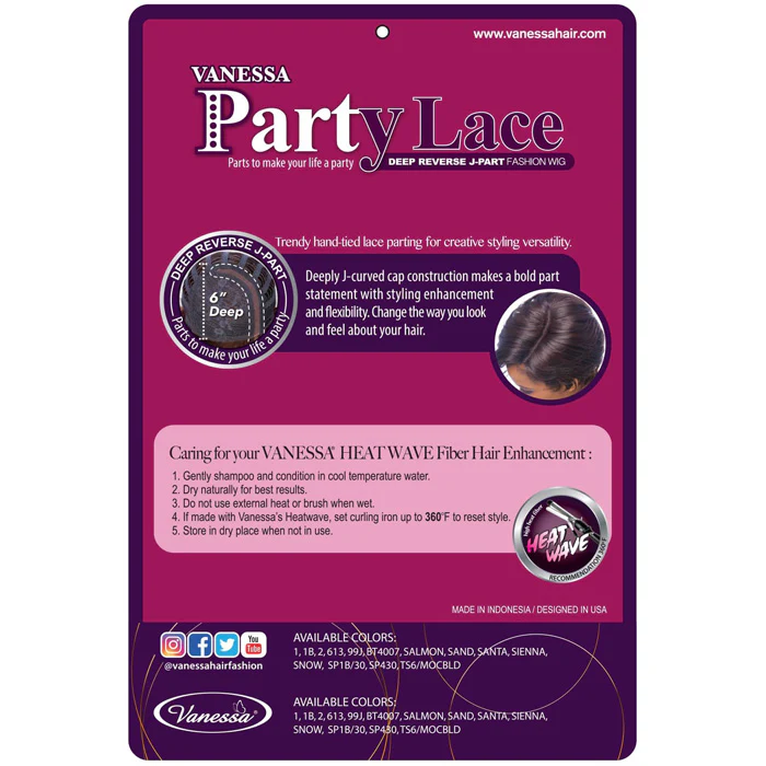 Vanessa Party Lace Deep J-Part Lace Wig - DRJ JESLI - Image 6