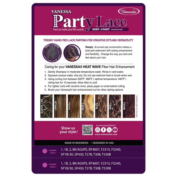 Vanessa Party Lace HD Lace J-Part Wig - DJ ZAINA - Image 5
