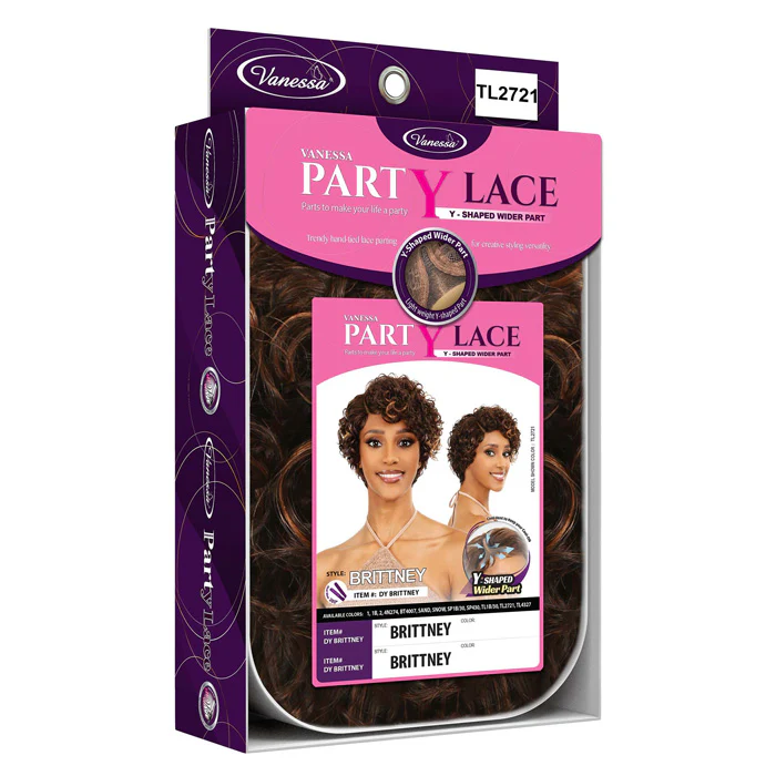 Vanessa Party Lace Y-Shaped Wider Part Lace Front Wig - BRITTNEY - Image 7