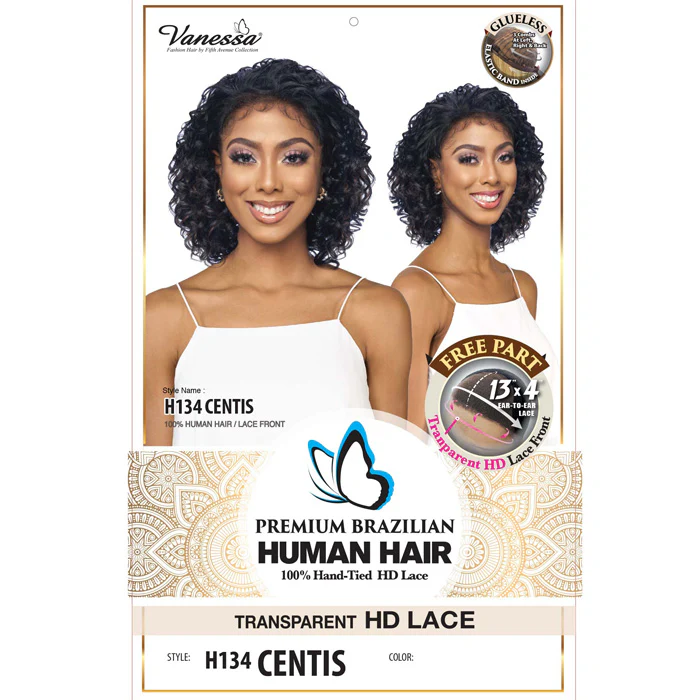 Vanessa Premium Brazilian 100% Human Hair Glueless HD 13x4 Lace Front Wig - H134 CENTIS - Image 3