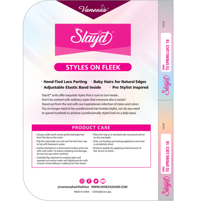 Vanessa Slayd Braided Lace Part Wig - TU SPRING LOCS 18 - Image 6