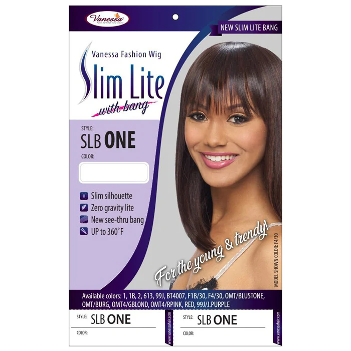 Vanessa Slim Lite with Bang Full Wig - SLB ONE - Image 6