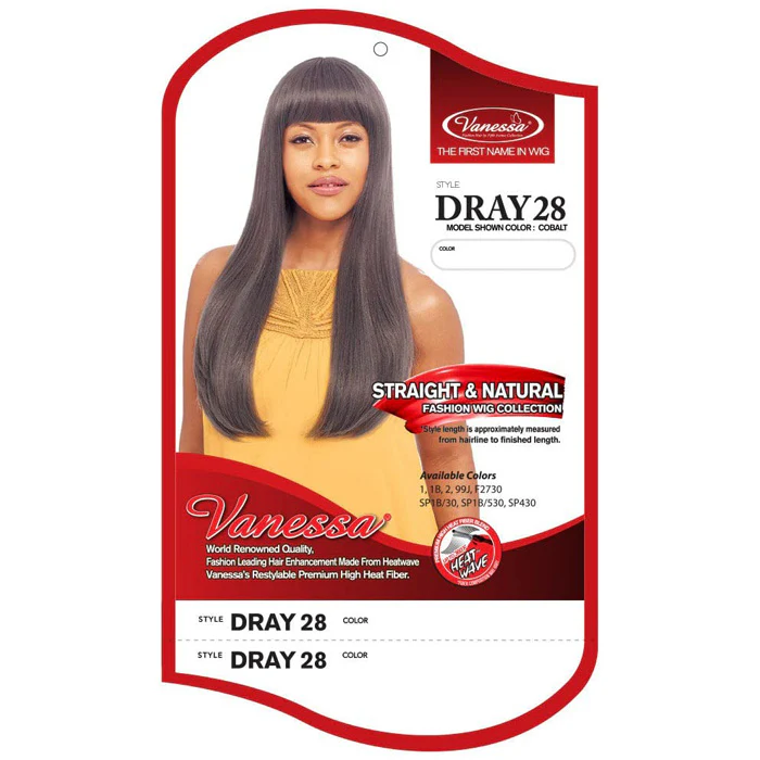 Vanessa Straight & Natural Fashion Synthetic Wig - DRAY 28 - Image 4