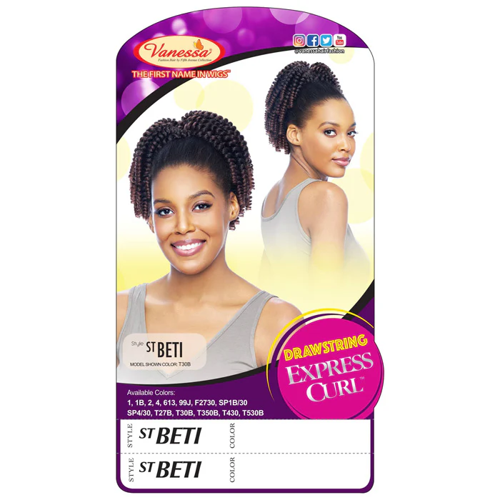 Vanessa Drawstring Express Curl Ponytail - ST BETI - Image 4