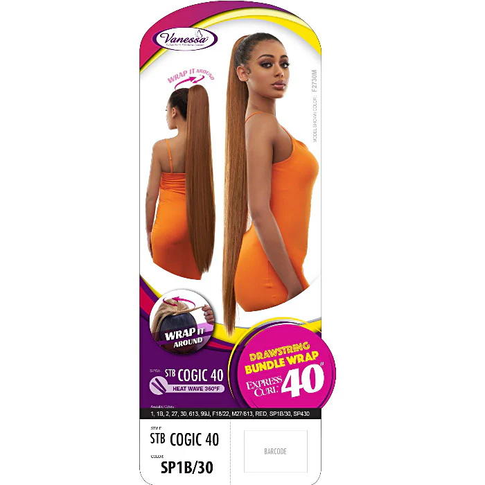 Vanessa Drawstring With Bundle Wrap Express Curl Ponytail - STB COGIC 40 - Image 4
