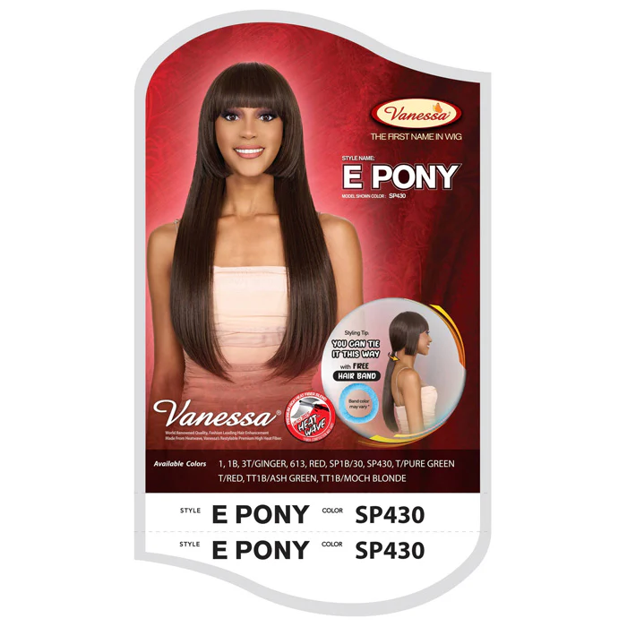 Vanessa Fashion Full Wig - E PONY - Image 4