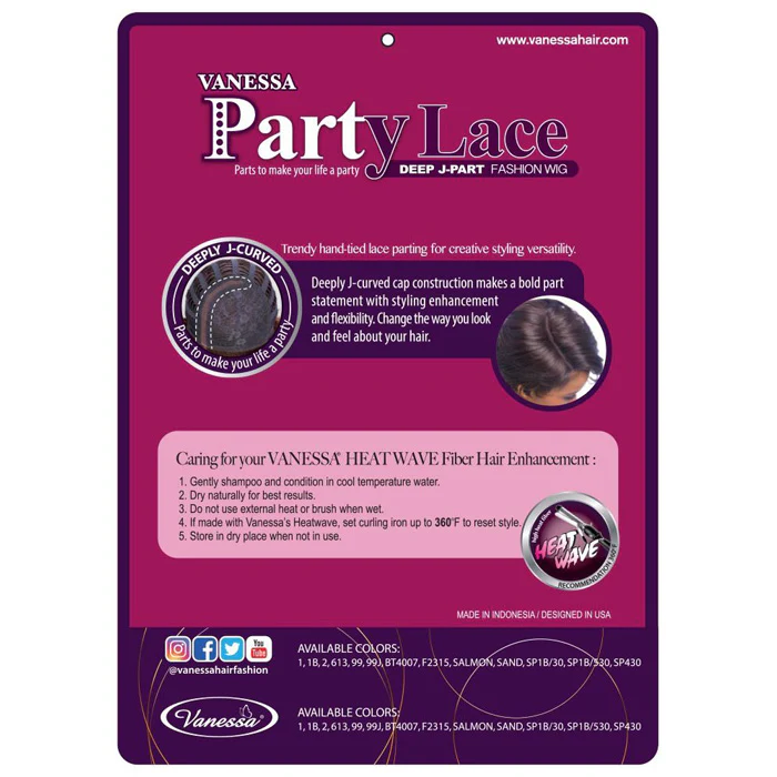 Vanessa Party Lace Deep J-Part Wig - DJ DARLA - Image 5