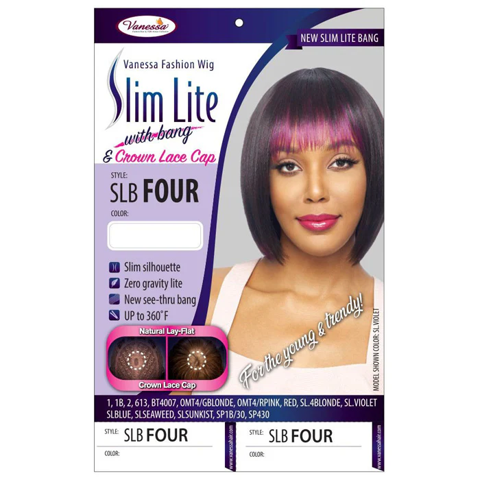 Vanessa Slim Lite with Bang Crown Lace Cap Wig - SLB FOUR - Image 4