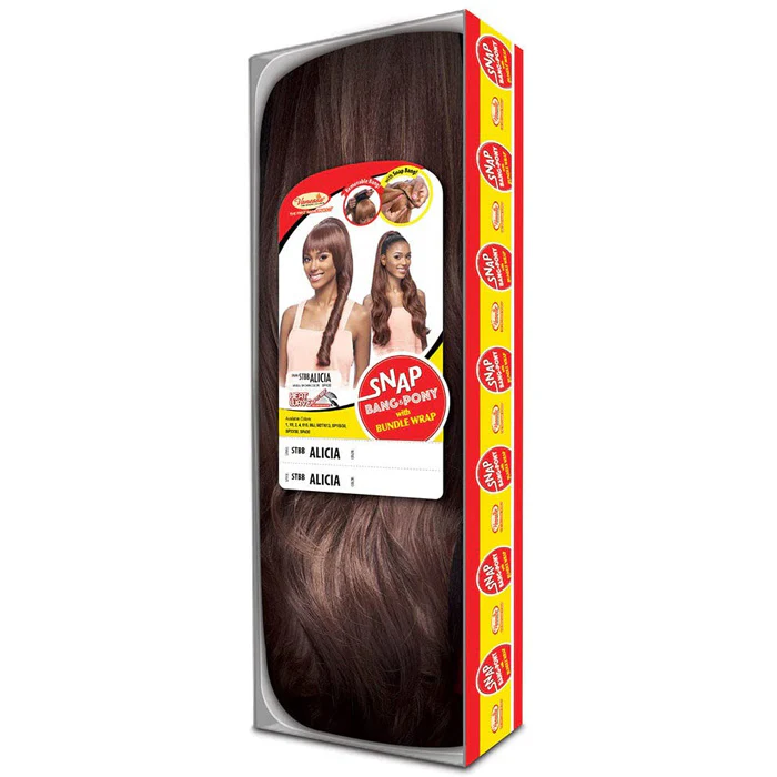Vanessa Snap Bang & Pony Bundle Removable Bang Wrap Ponytail - STBB ALICIA - Image 5