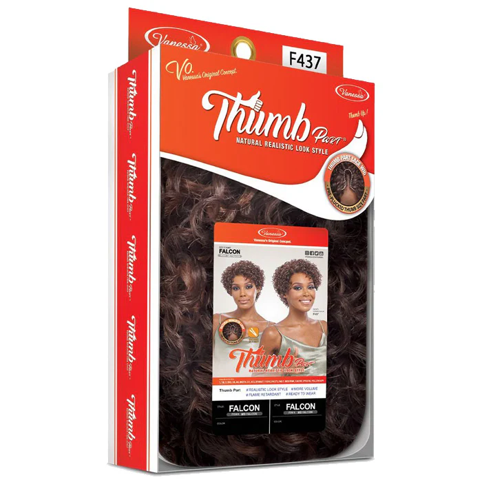 Vanessa Thumb Part Lace Wig - FALCON - Image 7