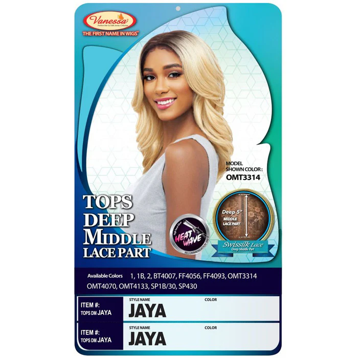 Vanessa Top Deep Middle Lace Part Swissilk Lace Front Wig - TOPS DM JAYA - Image 4